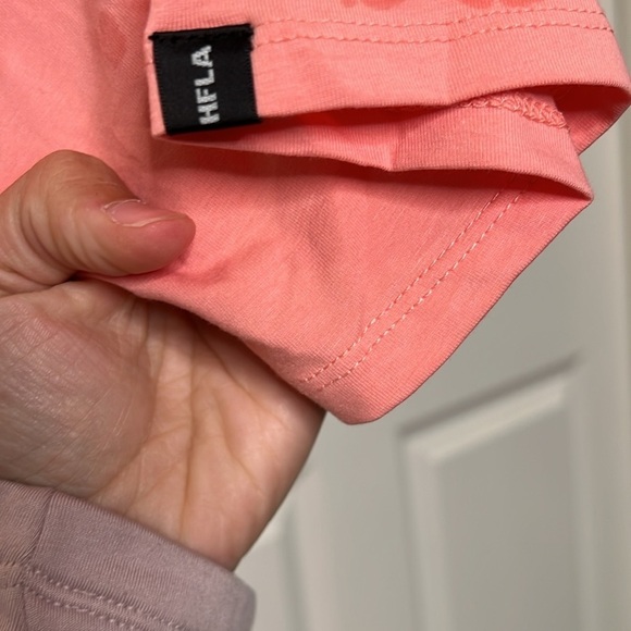 NWT Homme + Femme LA pink triple layer plus tee unisex short sleeve tee - Picture 9 of 17